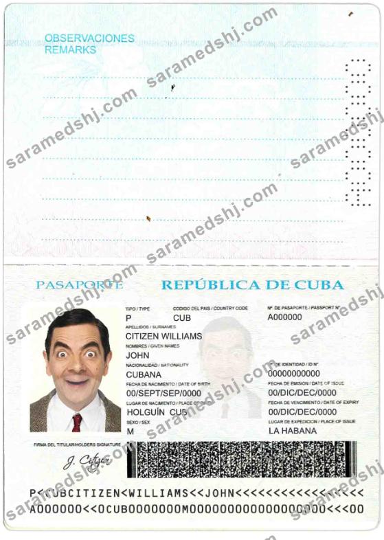 Cuba passport